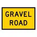 Gravel Road Sign