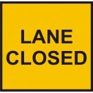 Multi Message Lane Closed Roadwork sign