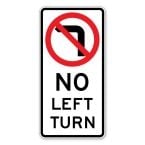 No Left turn Sign