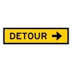Detour sign 1200 x 300 Corflute