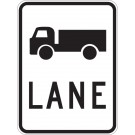 Truck Lane Sign