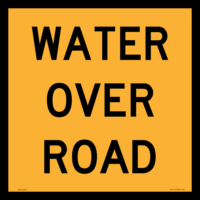Water Over Road sign  RD348