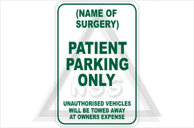 Design a Patient parking sign