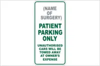 Design A Patient Parking Sign