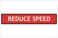 Multi Message sign Reduce Speed 1200 x 300