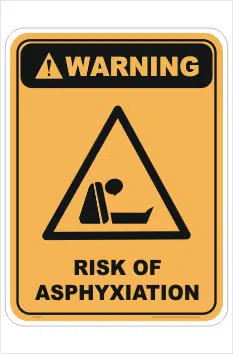 Asphyxiation Warning sign