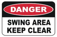 Swing Area Keep Clear