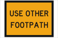 Use other footpath sign