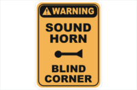 Sound Horn Blind Corner
