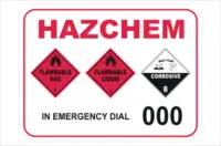 HAZCHEM gas liquid acid