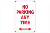 General Parking and No Parking Signs