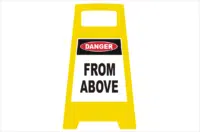 Danger from above porta Sign