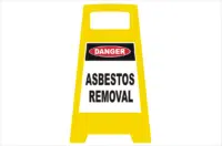 Danger Asbestos porta Sign