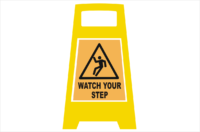 Watch your Step Portable sign