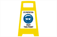 Eye Protection Porta board sign