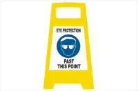Eye Protection Porta board sign
