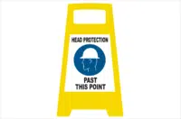 Head Protection Porta board sign