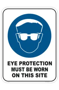 Eye Protection Must be Worn Sign         M1890