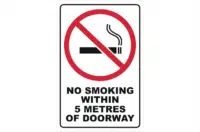 No Smoking within 5 metres