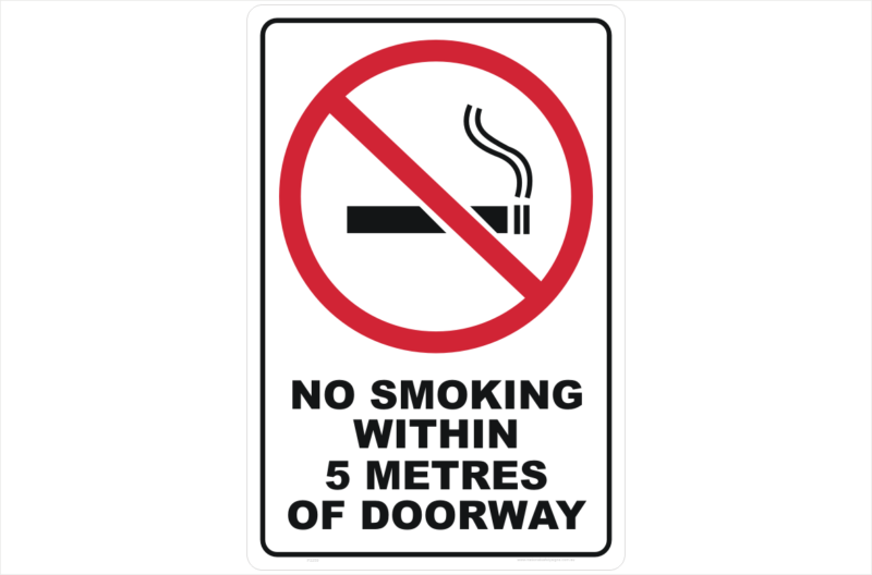 No Smoking within 5 metres
