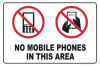 No Mobile Phones in this area
