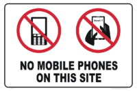 No Mobile Phones sign