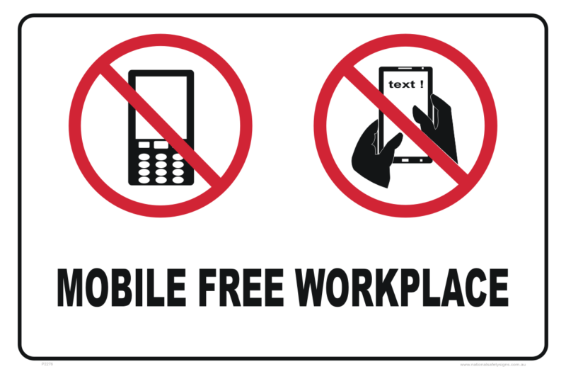 Mobile Free Workplace sign