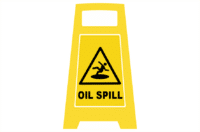 Oil spill Porta Board sign  PB66012