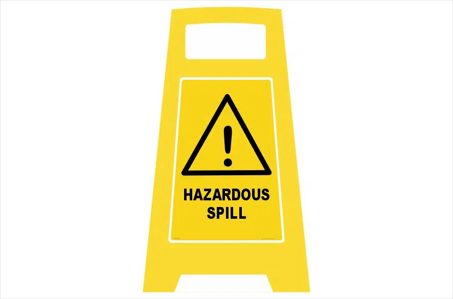 Hazardous Spill Porta Board sign  PB66013