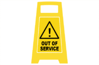Out of Service Porta Board sign  PB66014
