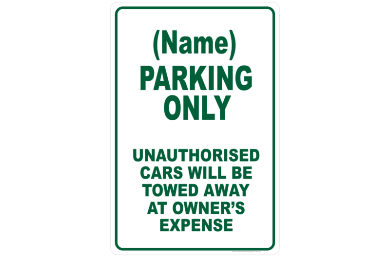 Design Parking sign