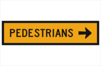 Pedestrian Right Arrow T8-2
