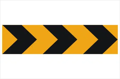 Chevron sign 1200 x 300 corflute