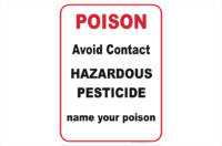 Hazardous Pesticide Design a Sign