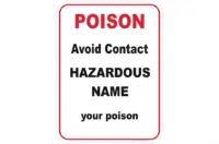 Hazardous Poison Design a Sign