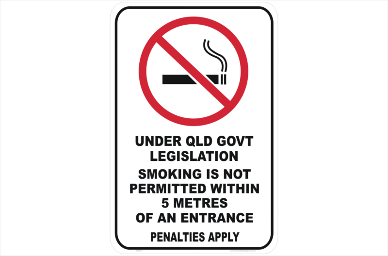 QLD No Smoking Sign