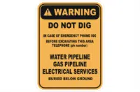 Do Not Dig sign