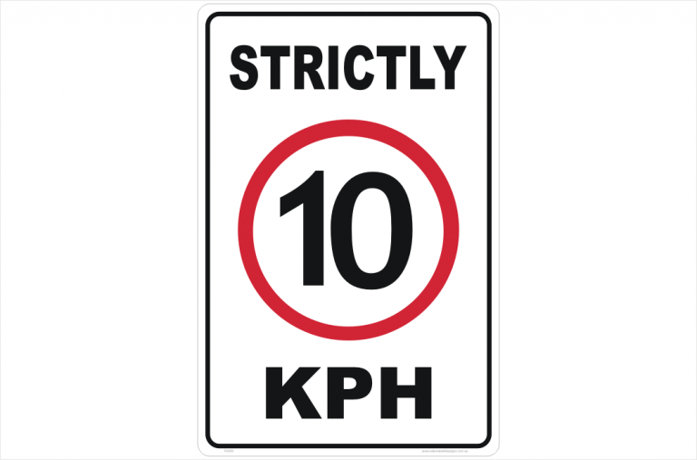 strictly-10-kph-sign-r2409-national-safety-signs