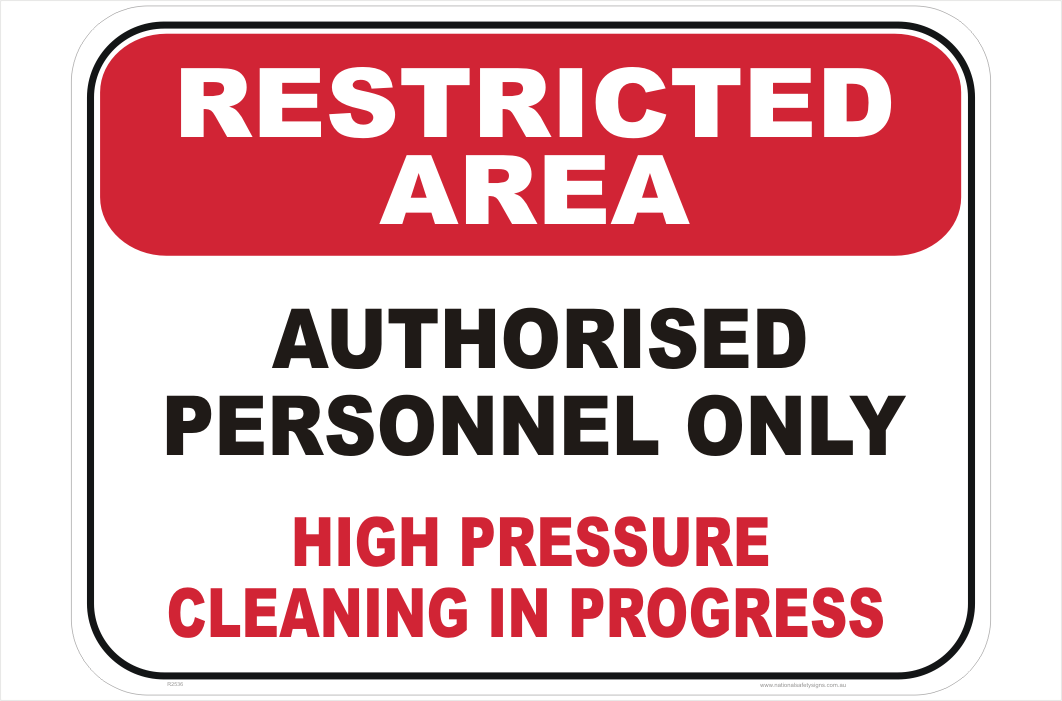High Pressure Cleaning sign - National Safety Signs