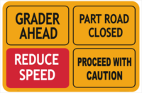 Roadworks Sign