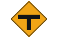 T Junction sign