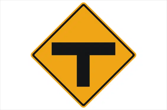 T Junction sign