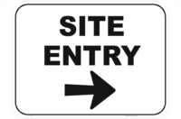 Site Entry Sign
