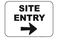 Site Entry Sign