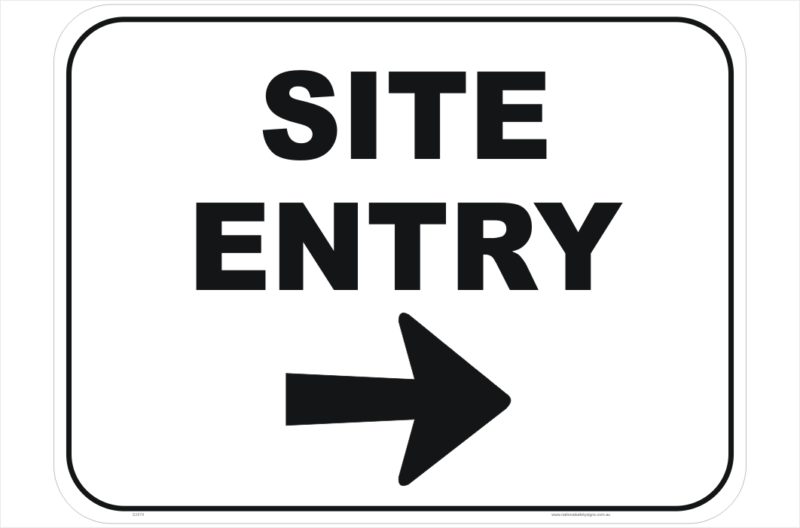 Site Entry Sign