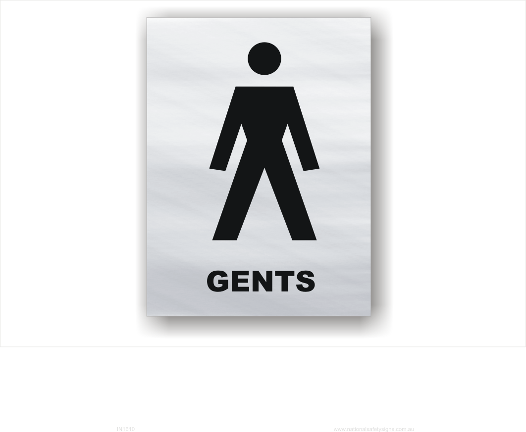 Stainless Steel Gents Toilet Sign Board for Walls and Doors –  clickforsign.com