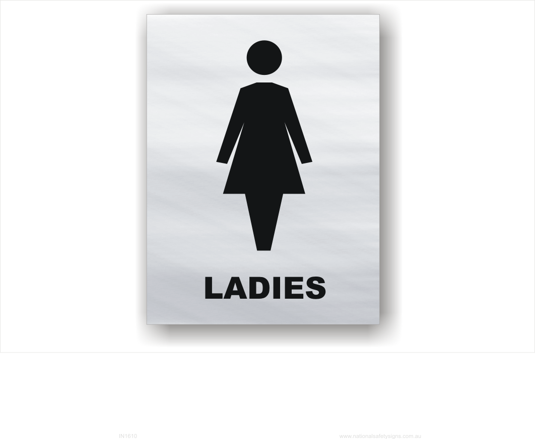 Ladies Toilet sign BA1611 - National Safety Signs