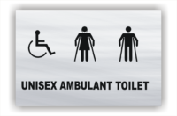 Unisex Ambulant Toilet sign