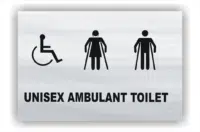 Unisex Ambulant Toilet sign