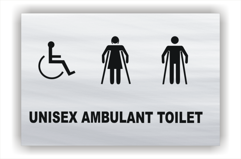 Unisex Ambulant Toilet sign